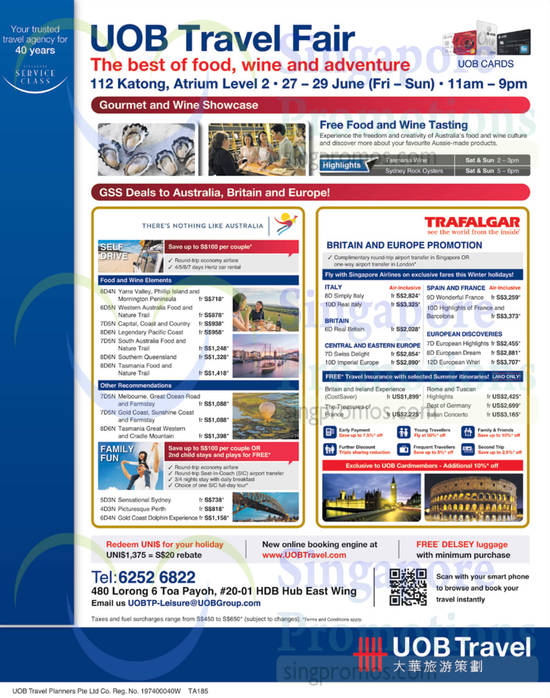 UOB Travel Fair 26 Jun 2014