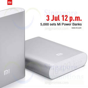 Featured image for (EXPIRED) Xiaomi Power Banks Restock Sale From 12pm On 3 Jul 2014