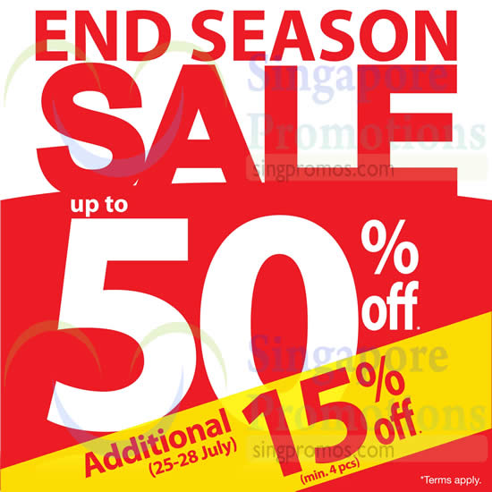 Featured image for Bossini Up To 50% End of Season SALE 23 Jul 2014