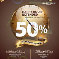 Read more about AOne Claypot House 50% OFF Entire Menu Happy Hour Weekdays Promo 14 Jul 2014