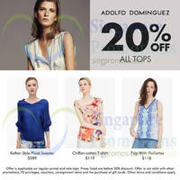 Read more about Adolfo Dominguez 20% OFF All Tops Promo 25 - 28 Jul 2014