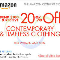 Read more about Amazon.com 20% OFF Coupon Code For Contemporary & Timeless Clothing 15 - 25 Jul 2014