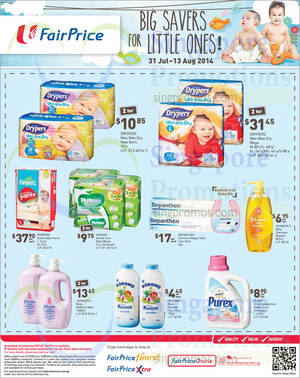 Featured image for (EXPIRED) NTUC Fairprice Baby, Electronics, Groceries, Home Appliances & Wines Offers 31 Jul – 13 Aug 2014