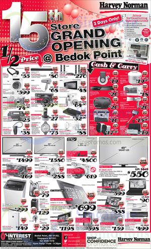 Featured image for (EXPIRED) Harvey Norman Bedok Point Opening Specials 26 – 28 Jul 2014