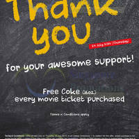 Read more about Cathay Cineplexes Buy Movie Ticket & Get FREE Coke 24 Jul 2014