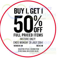 Read more about Cotton On 50% OFF 2nd Piece Promo 25 - 28 Jul 2014