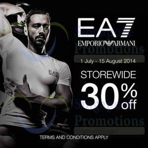 Featured image for (EXPIRED) EA7 Emporio Armani End of Season SALE 1 Jul – 15 Aug 2014