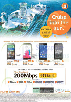 Featured image for (EXPIRED) M1 Smartphones, Tablets & Home/Mobile Broadband Offers 12 – 18 Jul 2014