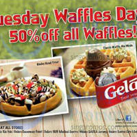 Read more about Gelare 50% OFF Waffles Tuesdays Promo 9 Jul 2014