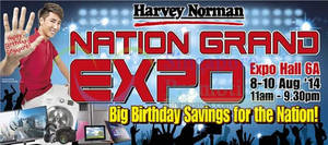 Featured image for (EXPIRED) Harvey Norman Nation’s Grand Expo @ Singapore Expo 8 – 10 Aug 2014