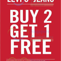Read more about Levi's Buy 2 Get 1 FREE Promo @ IMM 24 - 28 Jul 2014