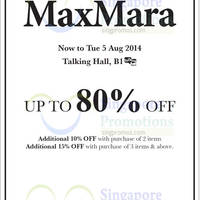 Read more about Maxmara Bazaar @ Takashimaya 31 Jul - 5 Aug 2014
