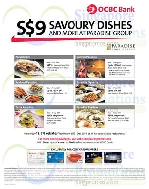 Featured image for (EXPIRED) Paradise Group of Restaurants Offers For OCBC Cardmembers 8 Jul – 30 Sep 2014