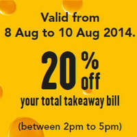 Read more about Pizza Hut 20% OFF Takeaway National Day Promo 8 - 10 Aug 2014
