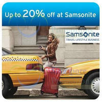 Read more about Samsonite Up To 20% OFF Private Sale Event Registration For Citibank Cardmembers 21 - 22 Jul 2014