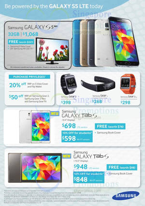 Featured image for Samsung Smartphones, Tablets & Gear No Contract Offers 12 Jul 2014