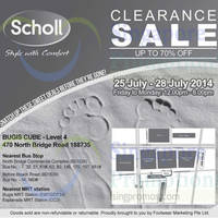 Read more about Scholl Clearance Sale @ Bugis Cube 25 - 28 Jul 2014