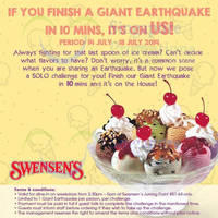 Read more about Swensen's FREE Giant Earthquake Challenge Promo @ Jurong Point 14 - 18 Jul 2014