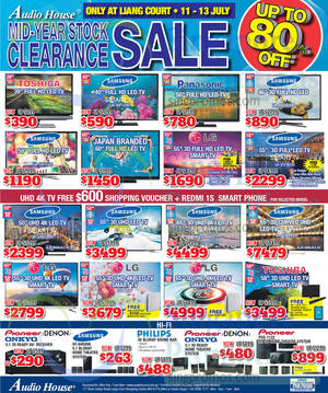 Featured image for (EXPIRED) Audio House Electronics, TV, Notebooks & Appliances Offers @ Liang Court 11 – 13 Jul 2014