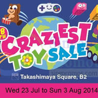 Read more about Takashimaya 18th Craziest Toy Sale 23 Jul - 3 Aug 2014