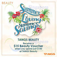 Read more about Tangs Beauty Spend $150 & Get FREE $15 Voucher 25 - 28 Jul 2014