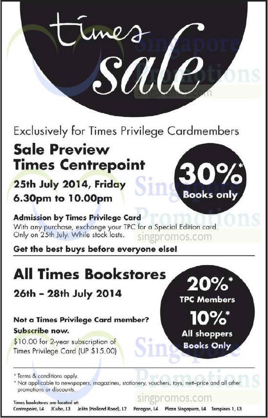 Times Bookstore 25 Jul 2014