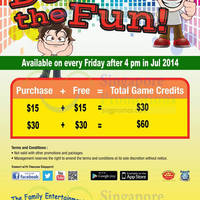 Read more about Timezone 100% Extra Double Dollar Fridays Promo 11 - 25 Jul 2014