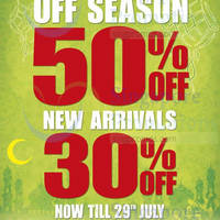 Read more about World of Sports 50% OFF Off Season & 30% OFF New Arrivals 25 - 29 Jul 2014