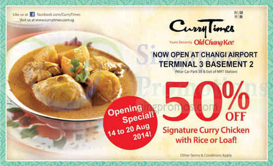 14 Aug Signature Curry Chicken at 50 Percent Off