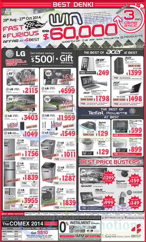 Featured image for (EXPIRED) Best Denki TV, Appliances & Other Electronics Offers 29 Aug – 1 Sep 2014