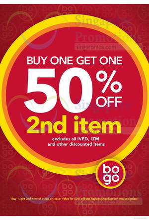 Featured image for (EXPIRED) Payless Shoesource 50% OFF 2nd Item Promo 13 – 26 Aug 2014