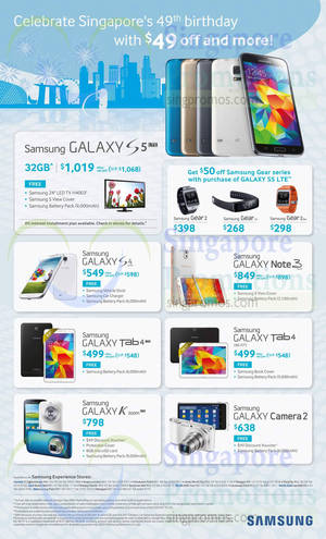 Featured image for Samsung No Contract Galaxy Smartphones & Gear Offers 2 Aug 2014