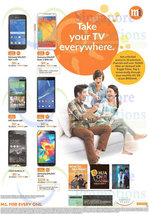 Featured image for (EXPIRED) M1 Smartphones, Tablets & Home/Mobile Broadband Offers 2 – 8 Aug 2014