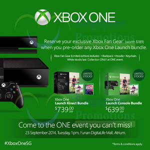Featured image for (EXPIRED) Xbox One Pre-Orders Now Open 15 Aug – 22 Sep 2014