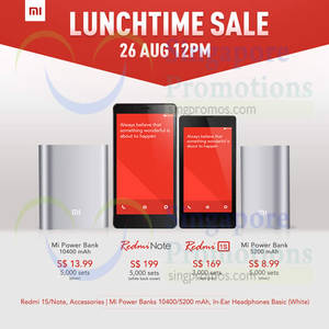 Featured image for (EXPIRED) Xiaomi Redmi Note & Redmi 1S Restocked Sale 26 Aug 2014