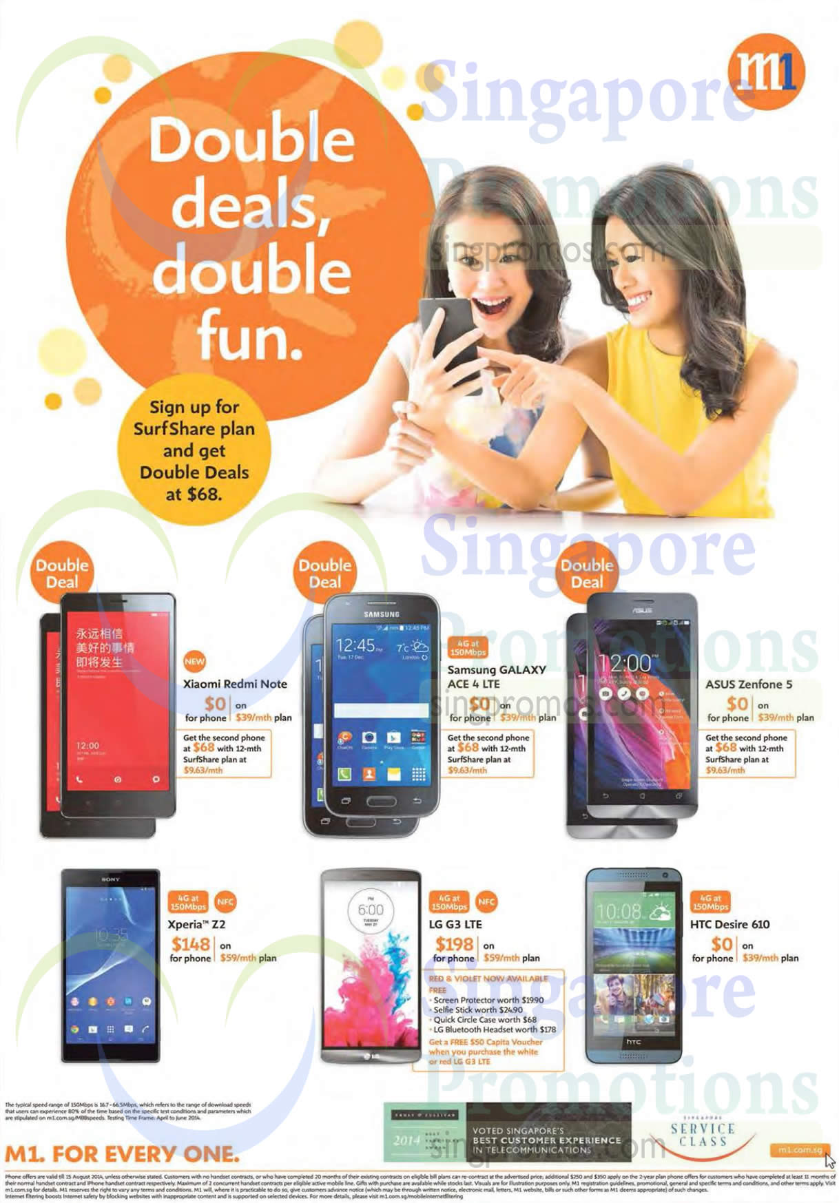 Featured image for M1 Smartphones, Tablets & Home/Mobile Broadband Offers 9 - 15 Aug 2014