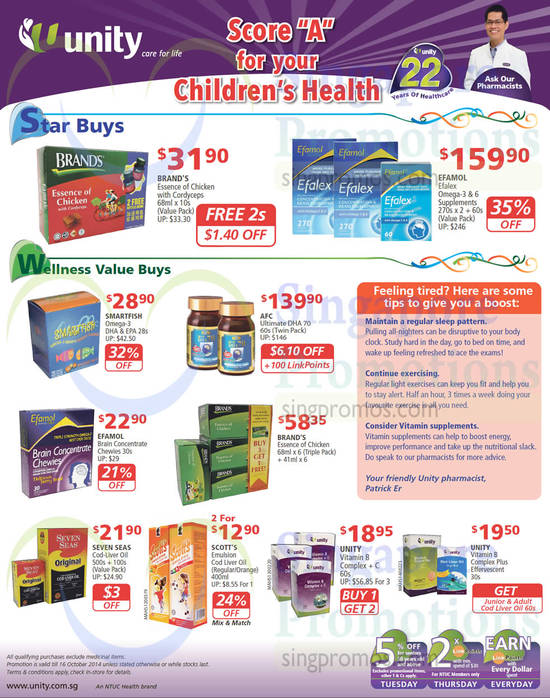 10 Oct Kids Star Buys, Wellness Value Buys, AFC, Brands, Efamol, Smartfish, Seven Seas, Scotts