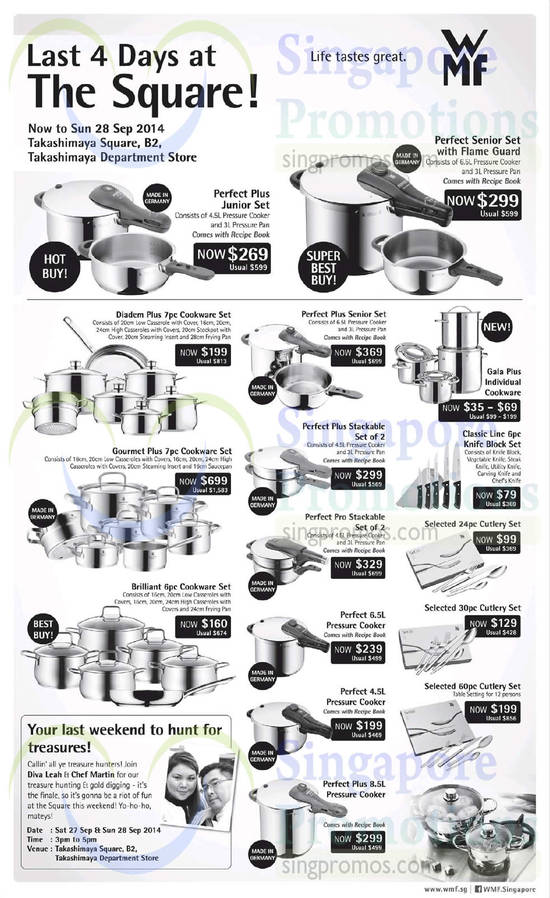 25 Sep WMF Cookware Sets Perfect Plus, Diadem Plus, Gourmet Plus, Classic Line, Brilliant, Perfect Pro, Gala Plus