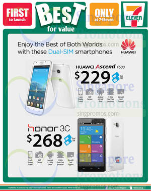 Featured image for 7-Eleven Huawei Dual-SIM Smartphone Offers 4 Sep 2014