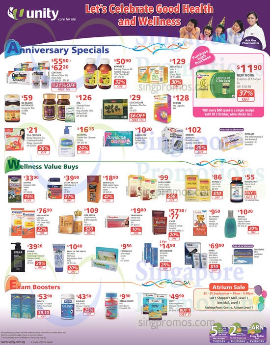 Anniversary Specials, Wellness Value Buys, Exam Boosters, Cetaphil, Gaviscon, Omron, Vita Green, Pharmaton