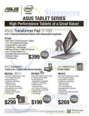 Featured image for ASUS Tablets Offers 24 Sep 2014