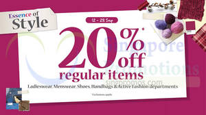 Featured image for (EXPIRED) BHG 20% OFF Promotion 12 – 28 Sep 2014