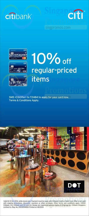 Featured image for (EXPIRED) Dot 10% Off For Citibank Cardmembers 10 Sep – 31 Oct 2014