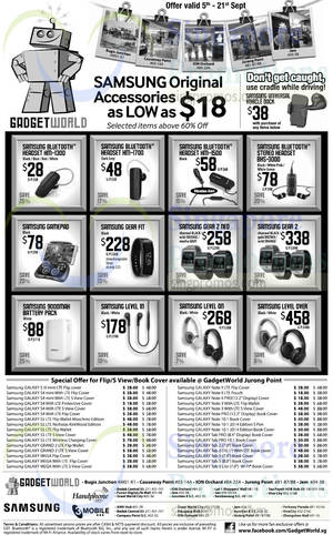 Featured image for (EXPIRED) Gadget World Samsung Accessories Offers 5 – 21 Sep 2014