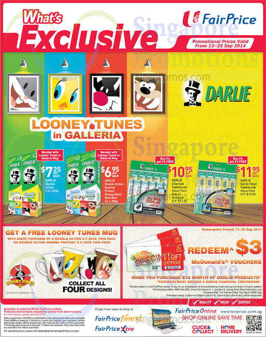 NTUC Fairprice Darlie Offers 12 Sep 2014