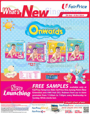 Featured image for Onwards New Baby Diapers @ NTUC Fairprice 26 Sep 2014