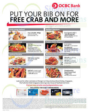 Featured image for OCBC Crab Deals & Offers 3 Sep 2014