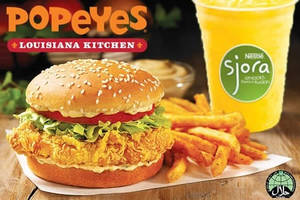 Featured image for (EXPIRED) (Over 8300 Sold) Popeyes 47% OFF Creole / Cajun / Fish Sandwich + Sjora Drink @ 16 Locations 11 Sep 2014