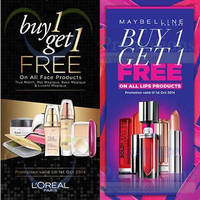 Read more about Robinsons Buy 1 Get 1 Free L'Oreal Paris & Maybelline 29 Sep - 1 Oct 2014