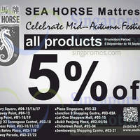 Read more about Sea Horse 5% OFF Storewide Promo 5 - 14 Sep 2014